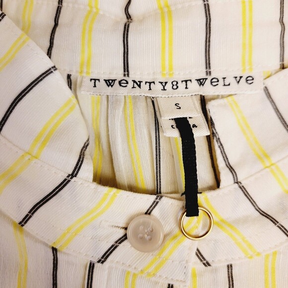 TWENTY8TWELVE SIlk And Linen Striped Size S Women Dress/Shirt - Picture 9 of 12